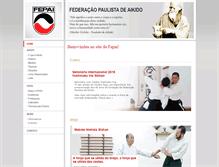Tablet Screenshot of fepai.org.br